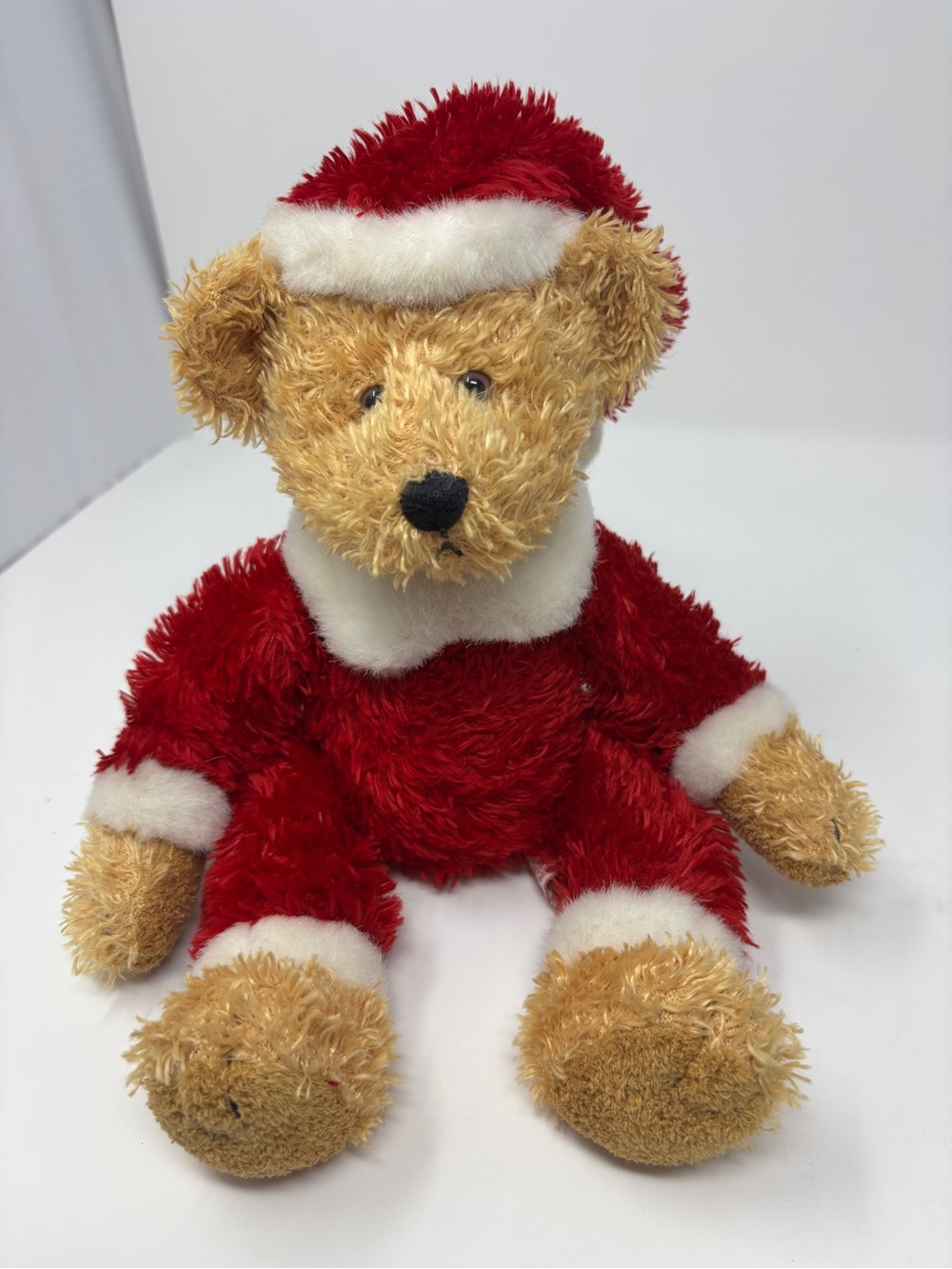Russ Berrie & Co Dickens Christmas Santa Bear 11"